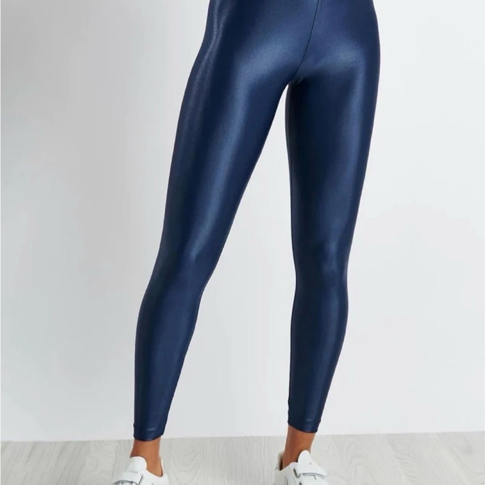 Koral lustrous Midnight Blue high rise Leggings Xsmall new